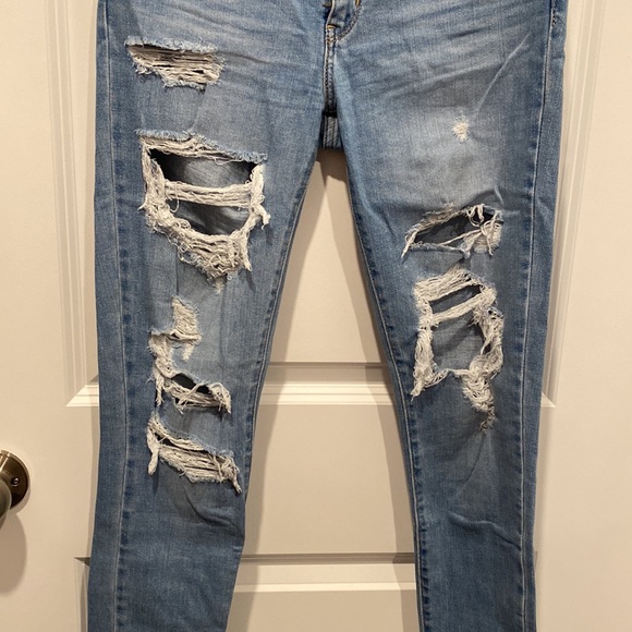 Levi’s 711 Distressed Skinny Jeans Size 27 - Picture 4 of 7